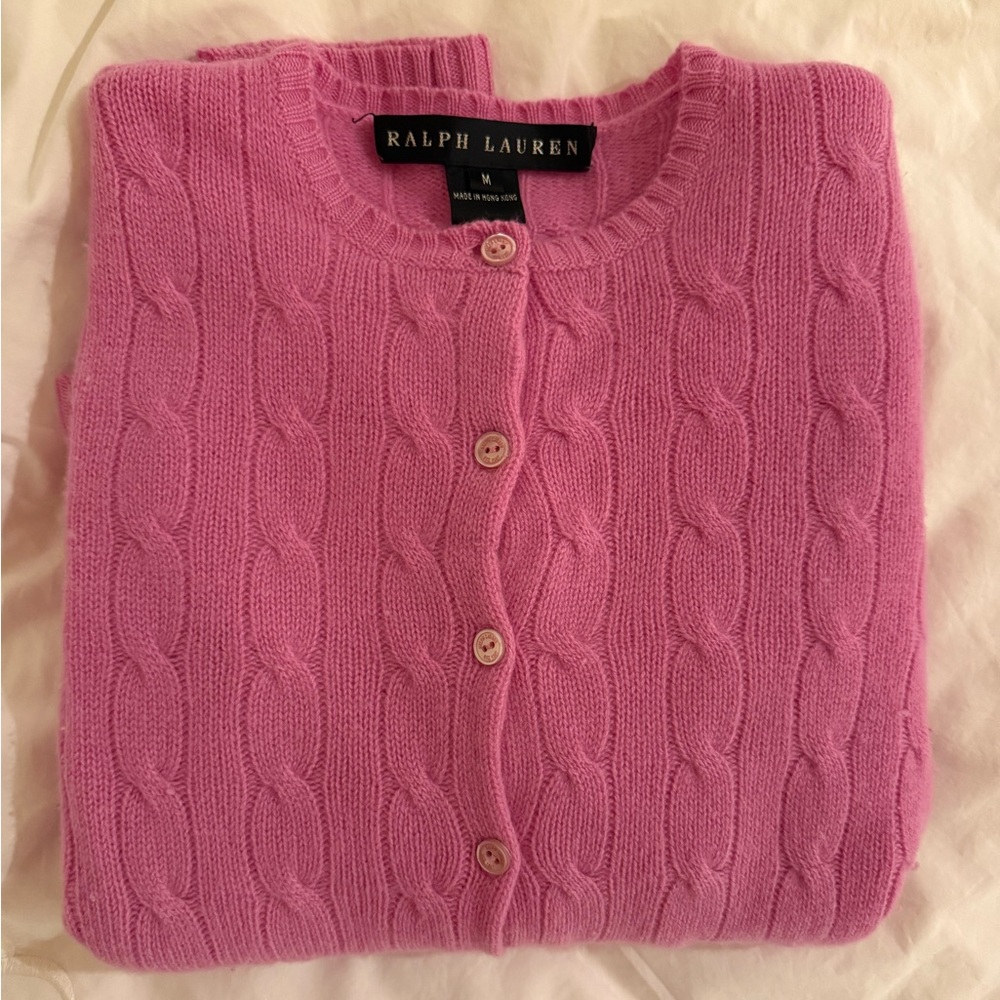 Ralph Lauren Pink Cardigan